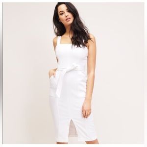White jean dress dynamite - XS